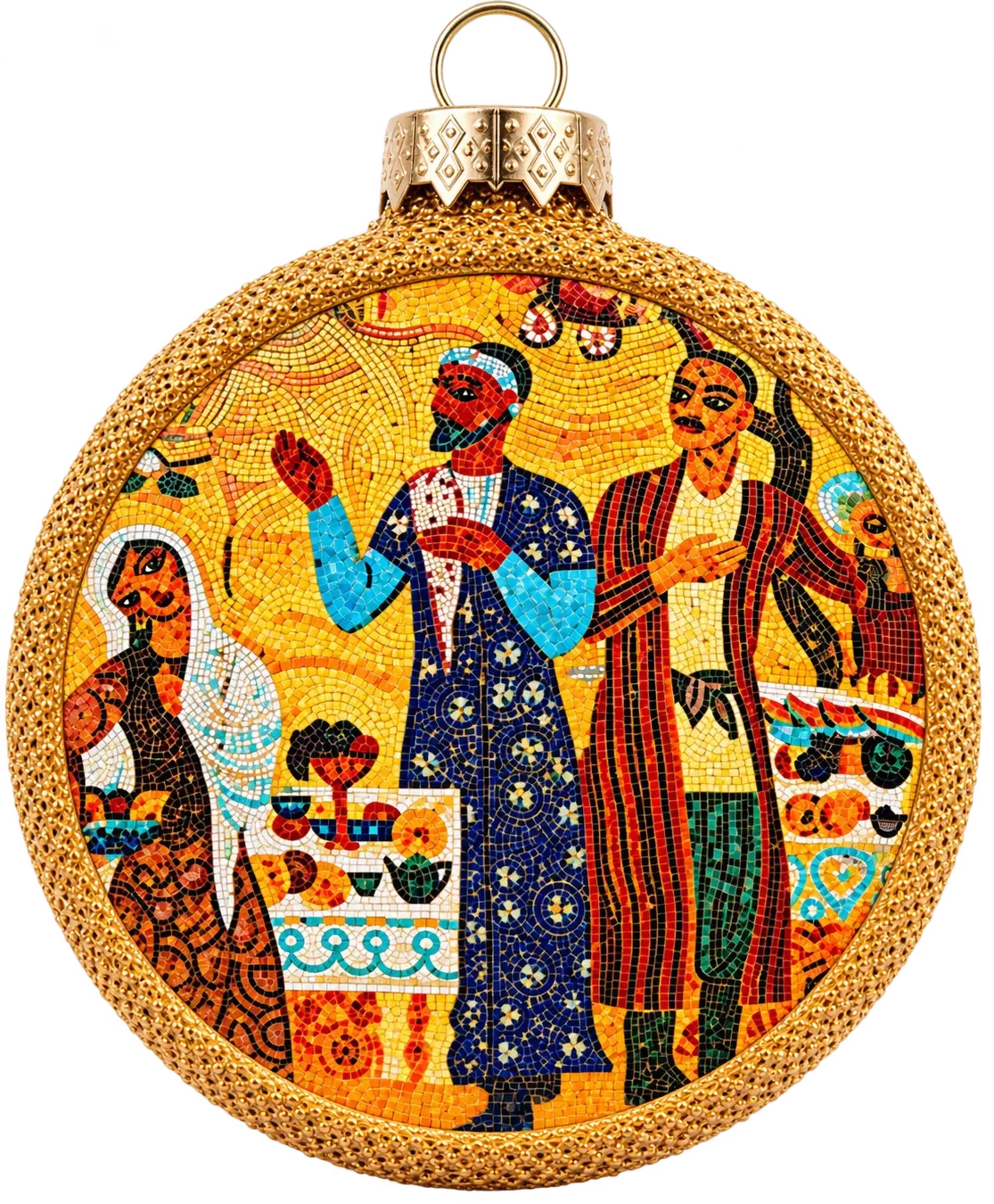 Glass medallion “Bazaar”