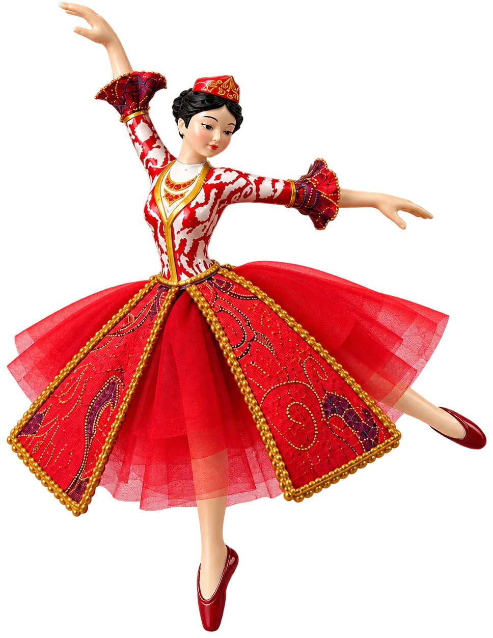 Figurine “Dancer 02” in red