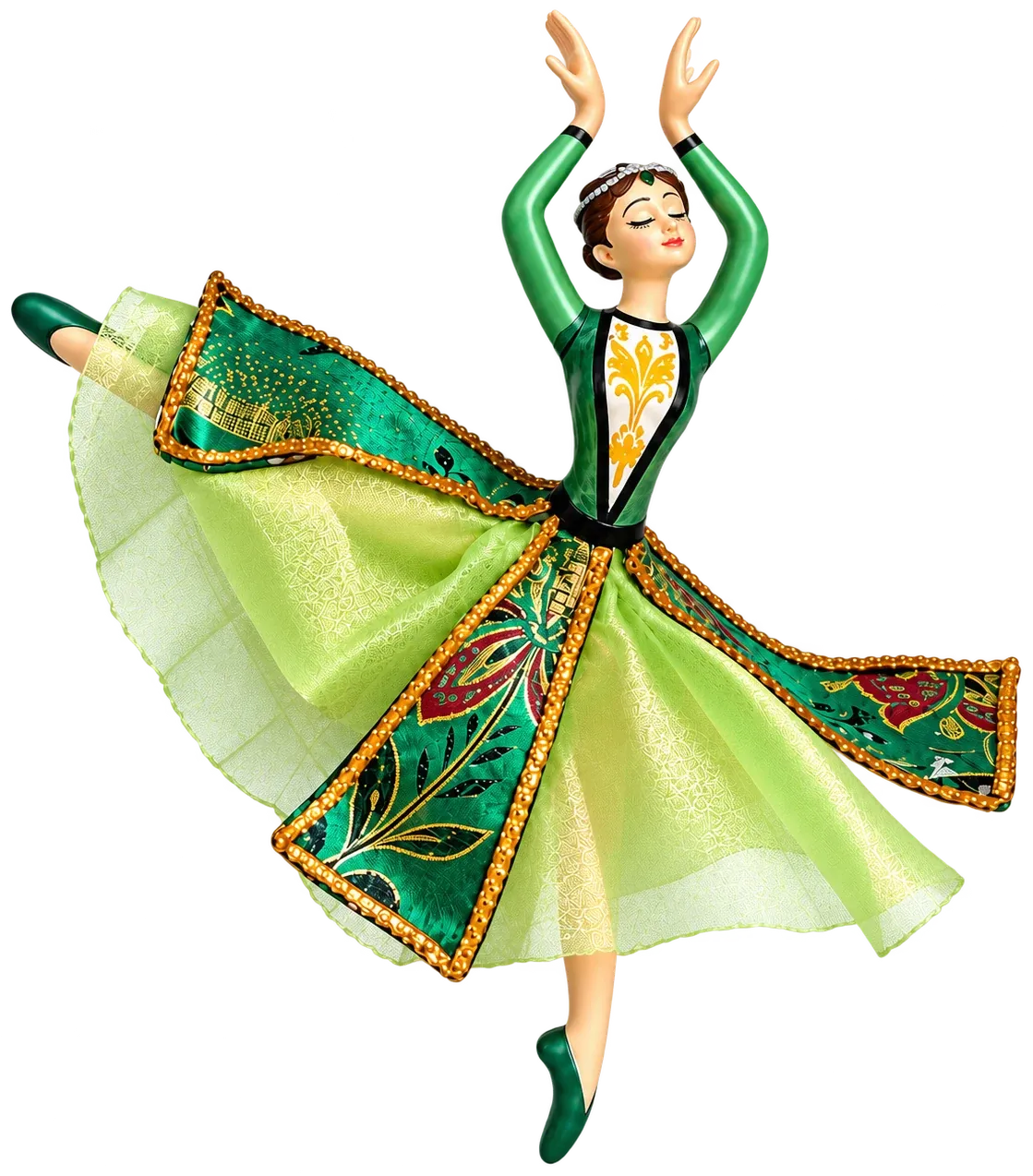 Figurine “Dancer 04” in green