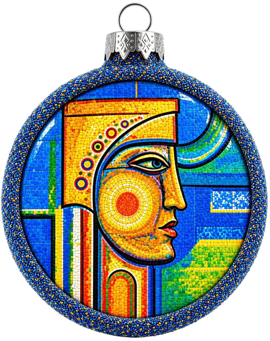 Glass medallion “Profile”